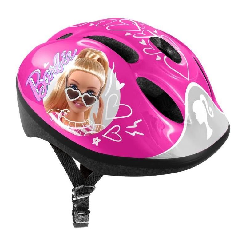 Casque de vélo STAMP Barbie rose ajustable et confortable