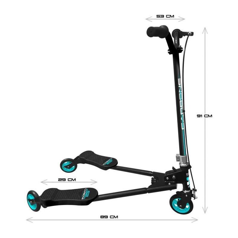 Trottinette Swing SKIDS CONTROL CARBONE - Pour Enfants