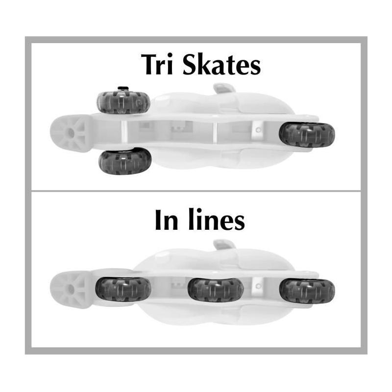 Patins en Ligne DISNEY PRINCESSES 2en1 Triskate Taille 27-30