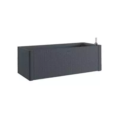 Bac à fleurs rectangulaire Natural Delux 100x43xH33cm - Anthracite