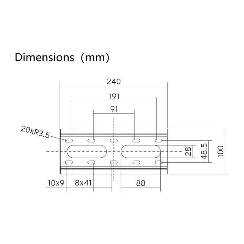Support TV fixe SLIM Stell SHO 4200 - Fixation murale pour TV