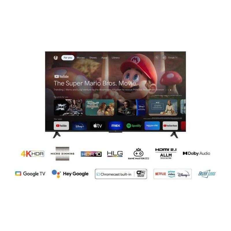 TV LED 58" TCL 58P69B 4K UHD HDR10 - Android TV - WiFi