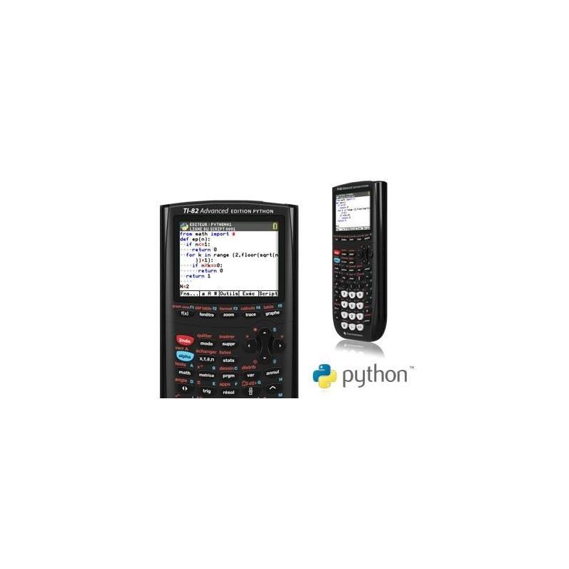 Calculatrice Texas Instruments TI-82 Edition PYTHON Noire