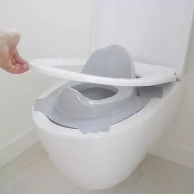 Réducteur WC Luxe Gris Charme - Confort pour Bébé! Réducteur WC Luxe Gris Charme - Confort pour Bébé!