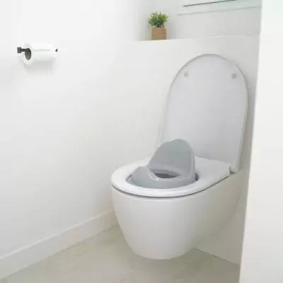 Réducteur WC Luxe Gris Charme - Confort pour Bébé! Réducteur WC Luxe Gris Charme - Confort pour Bébé!