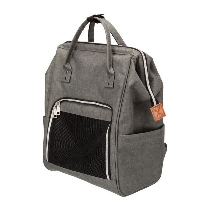 Sac de transport TRIXIE pour petits chiens - Gris - 32x42x22 cm