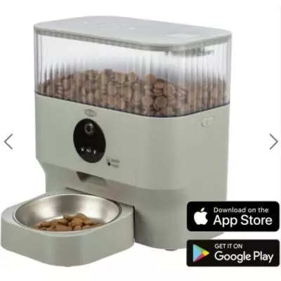 Distributeur automatique de nourriture pour animaux - TRIXIE TX-C Smart - Gris clair