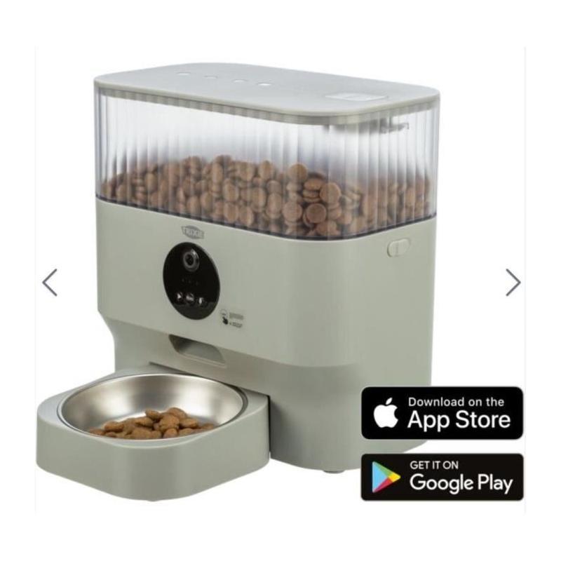 Distributeur automatique de nourriture pour animaux - TRIXIE TX-C Smart - Gris clair