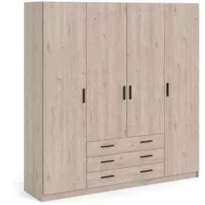 Armoire VEGA Chene Jackson - Spacieuse et Élégante