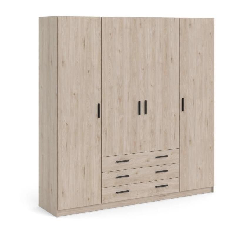 Armoire VEGA Chene Jackson - Spacieuse et Élégante