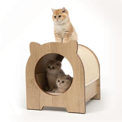 Meuble à griffer pour chat CATIT Vesper Minou - Aspect chêne