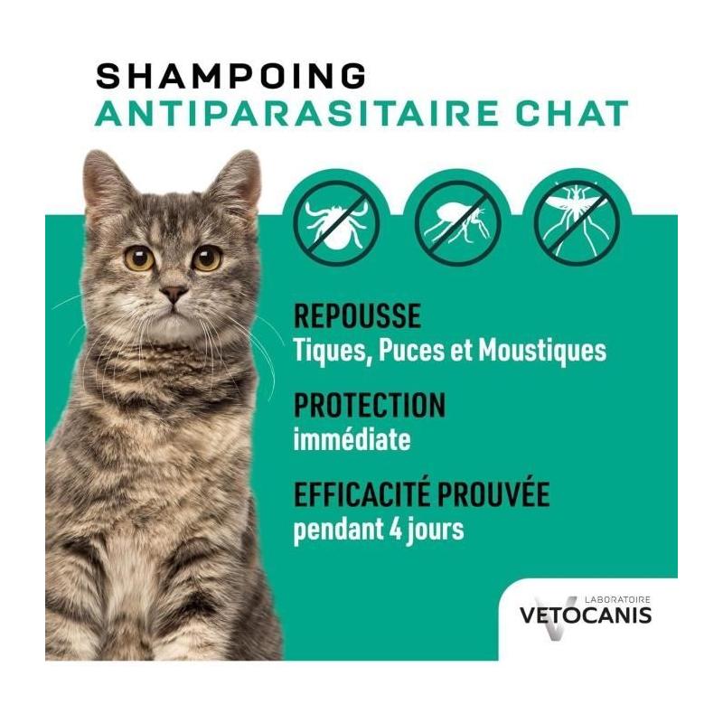 Shampoing anti-puces - VETOCANIS - Protection anti-parasites
