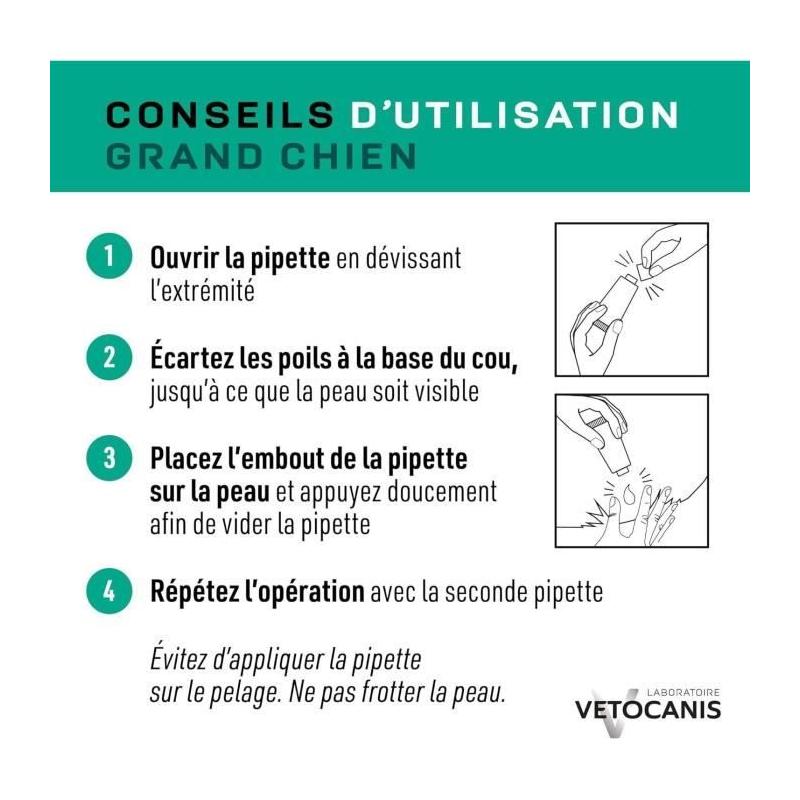 Protégez votre grand chien des parasites avec les pipettes VETOCANIS