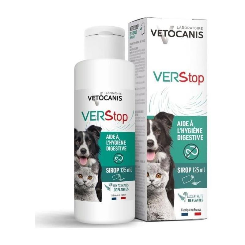 Sirop anti-vers efficace pour chiens et chats - VETOCANIS 125ml