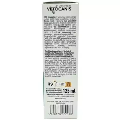 Sirop anti-vers efficace pour chiens et chats - VETOCANIS 125ml