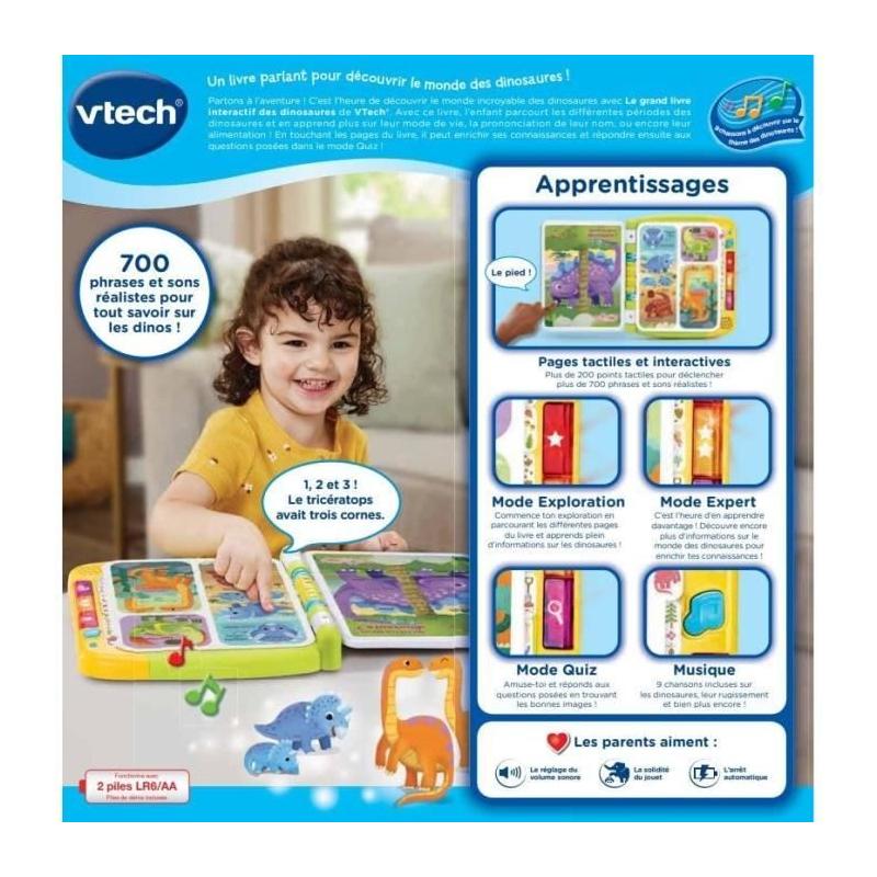 Découvrez les dinosaures avec le livre interactif VTECH!