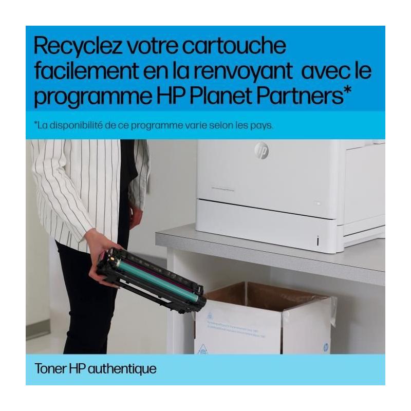 HP Toner jaune LaserJet 207X authentique grande capacité