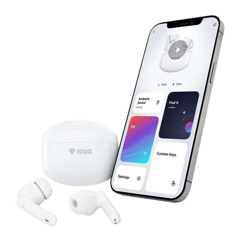 Écouteurs sans fil rechargeable: TWS HARMON YENKEE - YHP 08BT ANC