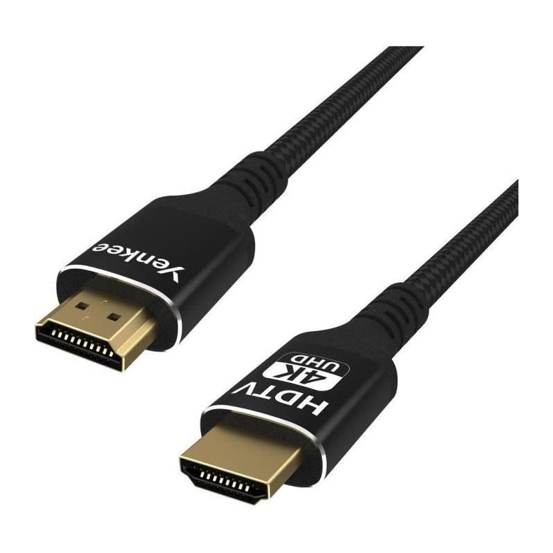 Câble HDMI-A 2.0 4K 1.5m YENKEE pour une qualité d'image exceptionnelle