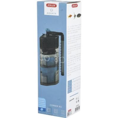 Filtre d'angle Zolux pour aquarium 40-80L - Débit 300 L/h