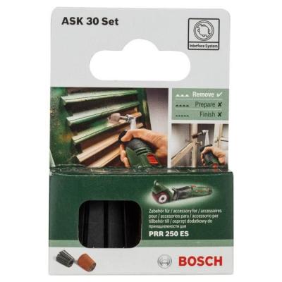 Ensemble porte-manchon et manchon abrasif Bosch - pour un ponçage efficace (Grain 80, 30mm)