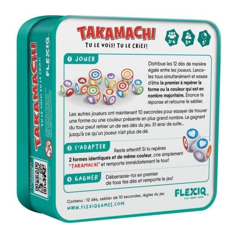 Jeu de dés Takamachi : observation et rapidité - Pour les 5 ans et plus