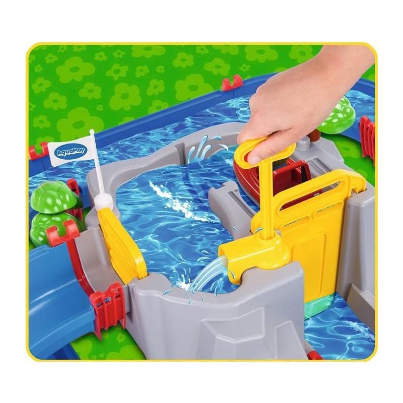 Parcours d'eau Smoby AquaPlay - Mountain Lake - 2 bâteaux + 3 figurines - Pour enfants de 3 ans et plus