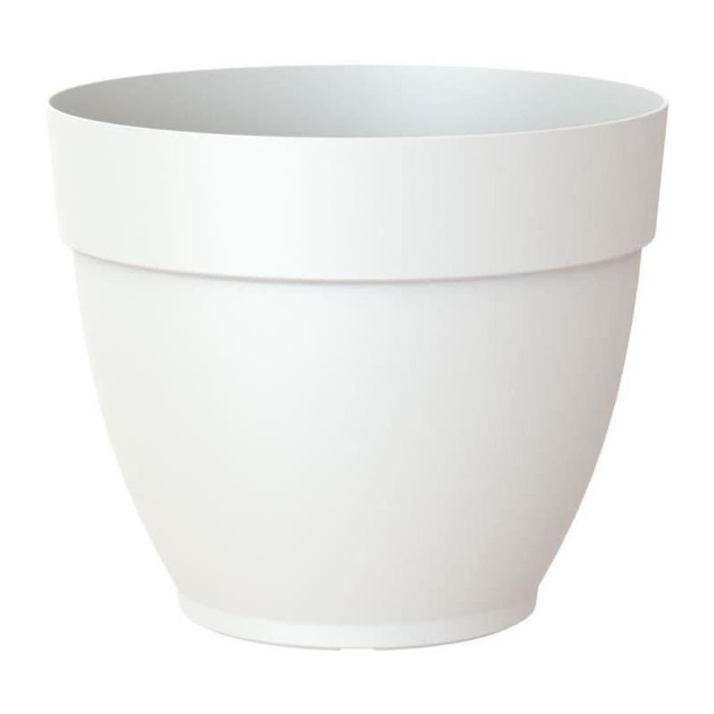 Pot de fleur blanc 35cm - Style campagnard chic