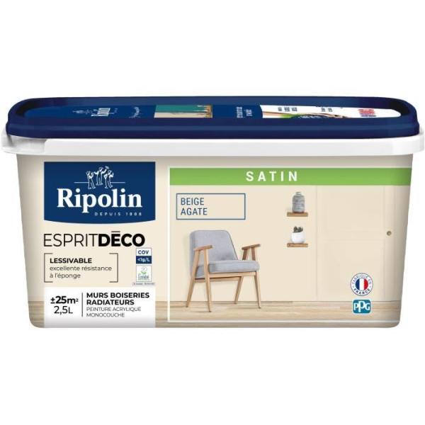 Esprit déco multi-supports beige agate satin - RIPOLIN - 2,5 L