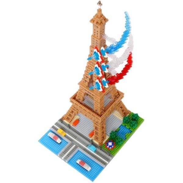 Nanoblock - Bandai - NB057 - Tour Eiffel - 500 pieces - a monter soi-meme - 8 ans et plus