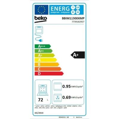 Four encastrable Pyrolyse BEKO BBIM11300XMP - Inox 72L