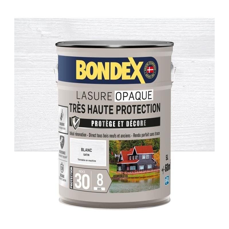 Peinture opaque Bondex 5L - Blanc satin
