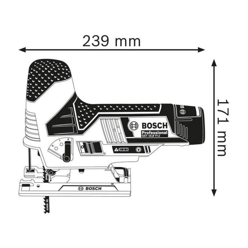 Scie sauteuse Bosch Professional GST 12V-70 - Performances sans batterie