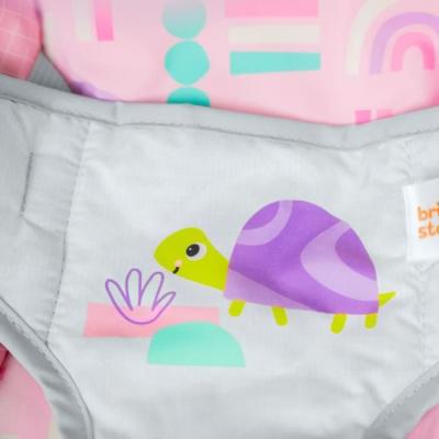 Transat bébé Animaux rose avec vibrations et arche d'éveil