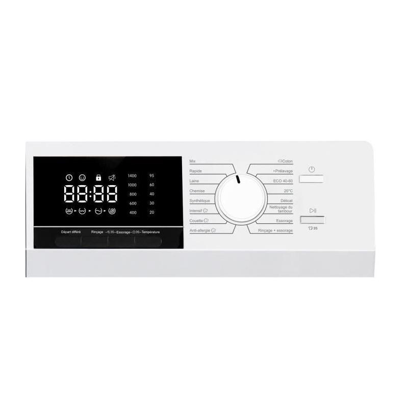 Lave-linge hublot Continental Edison 8kg - Moteur induction