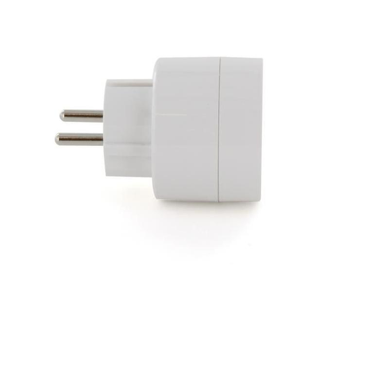 Prise connectée CHACON - Programmateur Wi-fi 10A Blanc