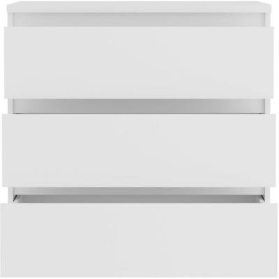 Commode CHELSEA 3 Tiroirs Blanc Mat - Pratique et Élégante