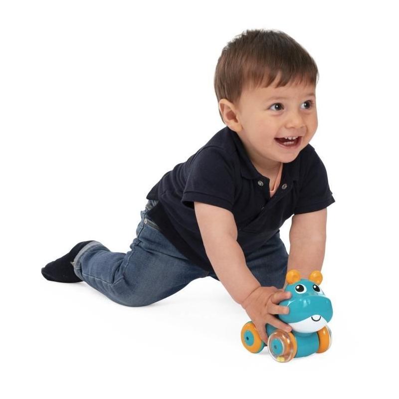 Doudou Chicco Hippo Sprint&go - Bleu et orange