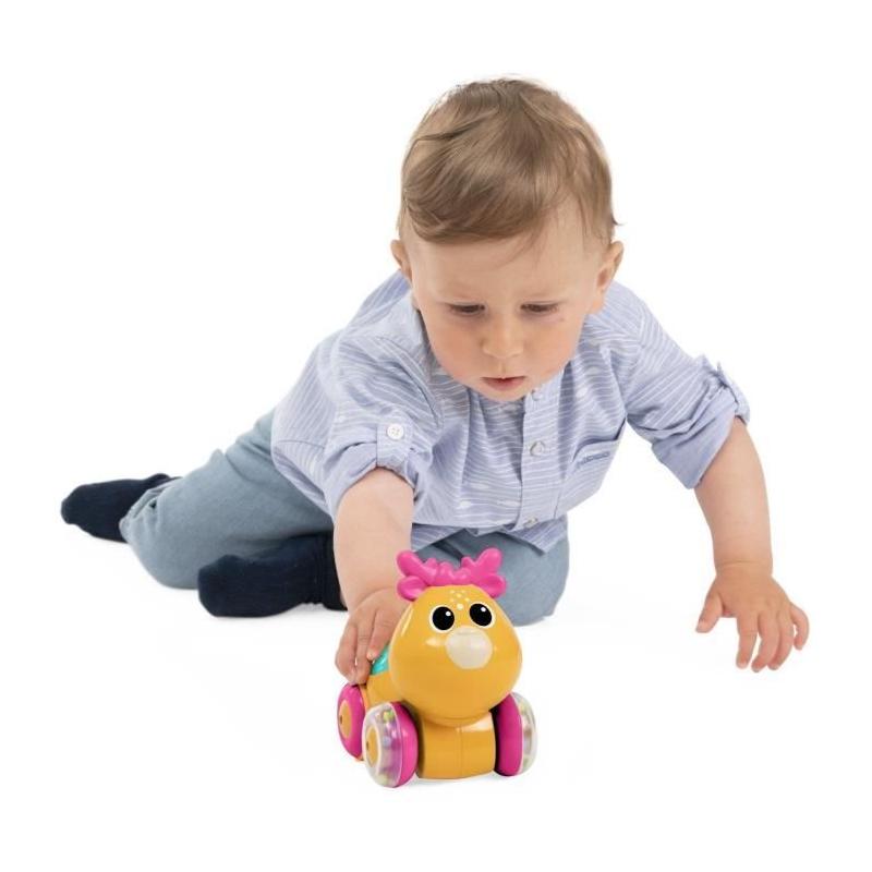 Doudou Chicco Faon Sprint&go Orange et Rose - Des 6 Mois