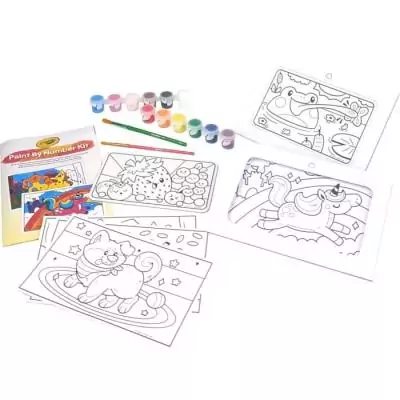Kit de peinture par numéro CRAYOLA – 6 gabarits – 5 ans