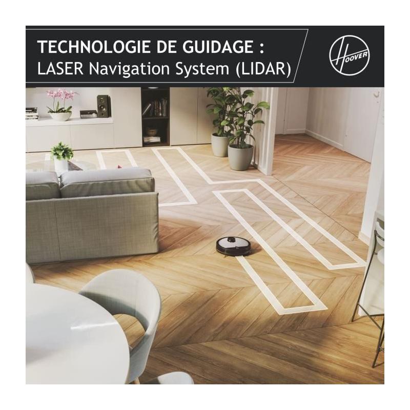 Aspirateur Robot Hoover HG510D: Puissant, Silencieux & Connecté
