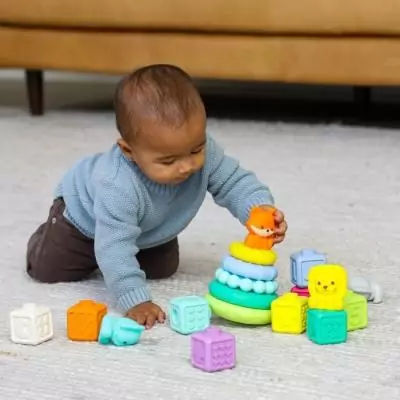 Coffret de 20 pièces sensorielles pour bébé - INFANTINO Coffret de 20 pièces sensorielles pour bébé - INFANTINO