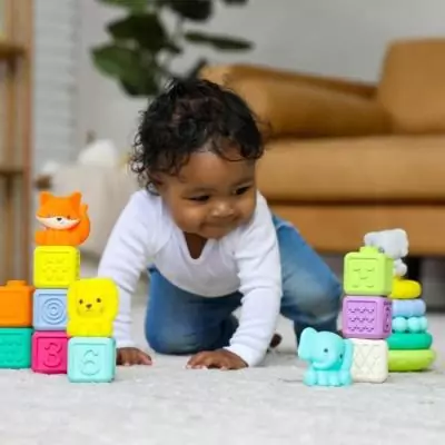 Coffret de 20 pièces sensorielles pour bébé - INFANTINO Coffret de 20 pièces sensorielles pour bébé - INFANTINO
