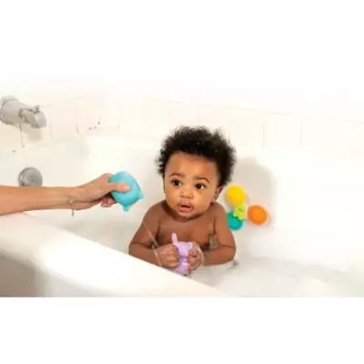 Coffret de bain INFANTINO : 11 pièces en silicone