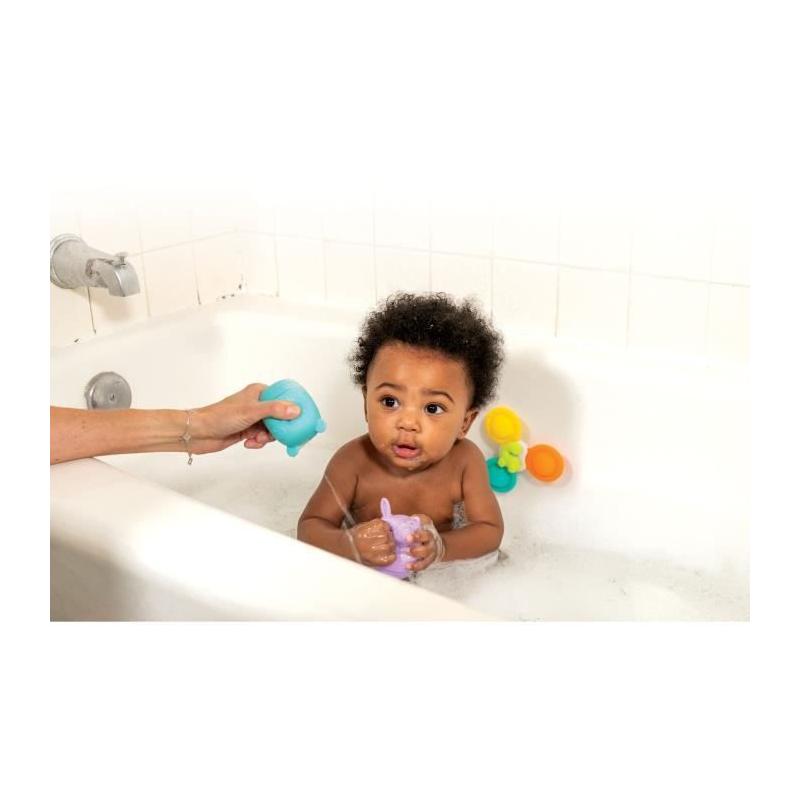 Coffret de bain INFANTINO : 11 pièces en silicone