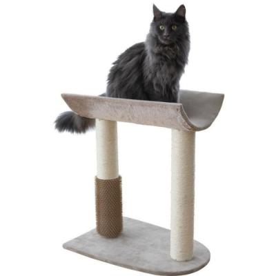 Arbre à chat design taupe - 49x35x56 cm - Qualité Kerbl