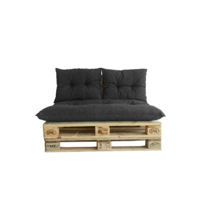 Ensemble palette classique - Matelas ardoise + 2 coussins - JARDIN PRIVE