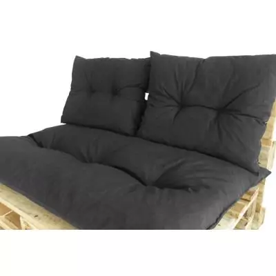 Ensemble palette classique - Matelas ardoise + 2 coussins - JARDIN PRIVE