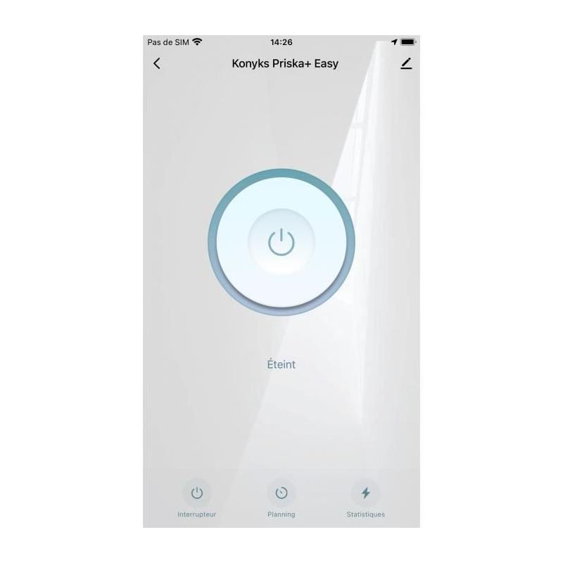 Prise connectée WiFi +BT, 16A, 3680W - Konyks Priska+ Easy