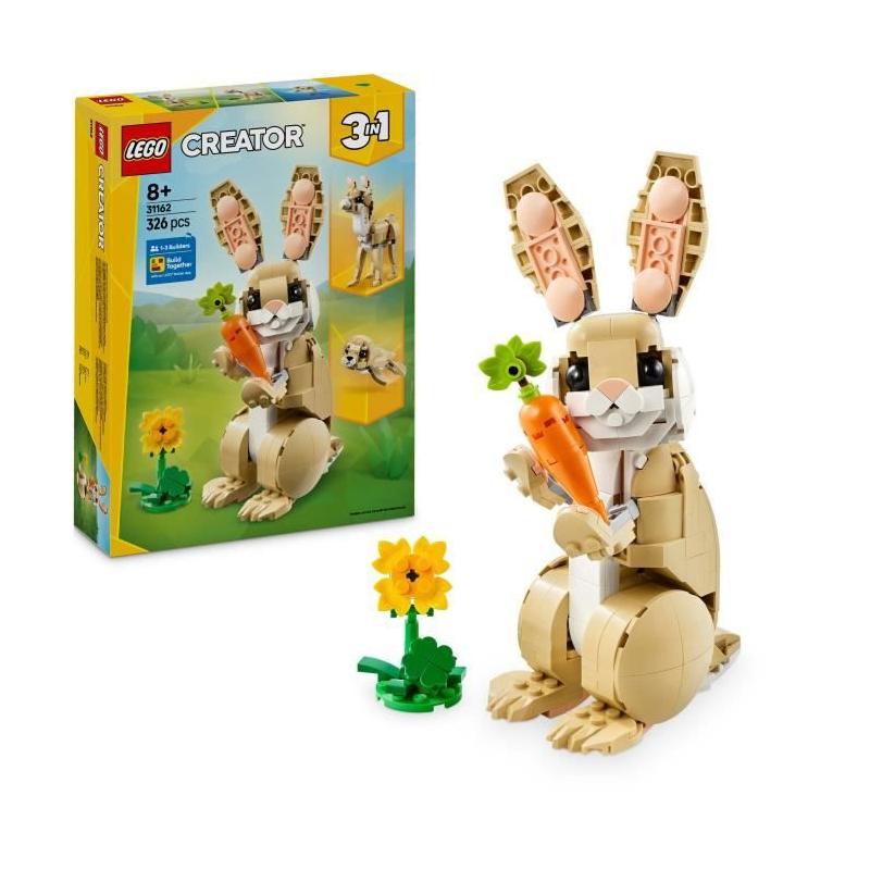 LEGO Creator 31162 3-en-1 L'adorable lapin - Pour les filles de 8 ans